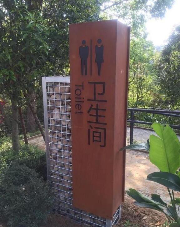 大通锈钢板标识牌